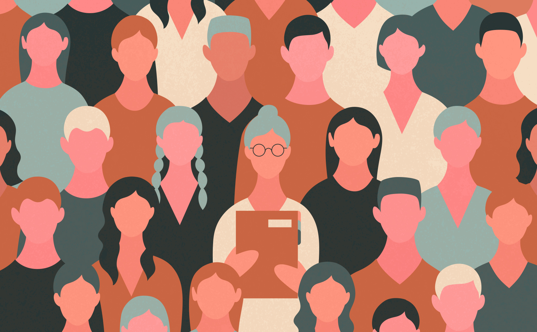 Illustration de plusieurs individus côte à côte