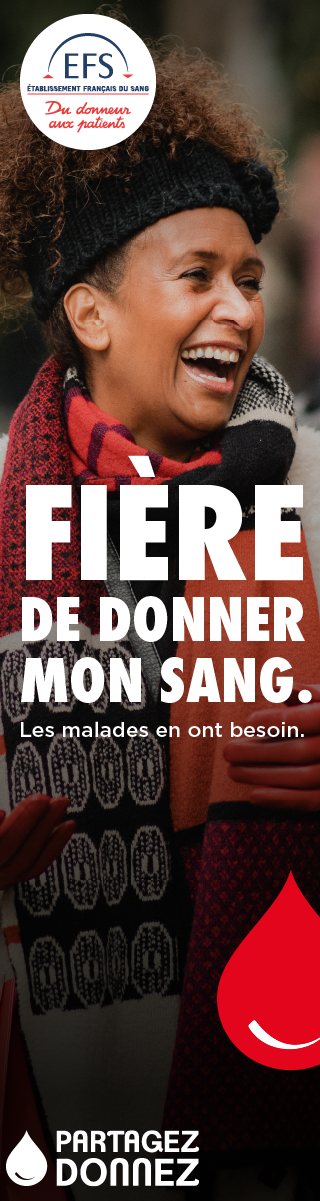 Publicité Etablissement Français du Sang : 
